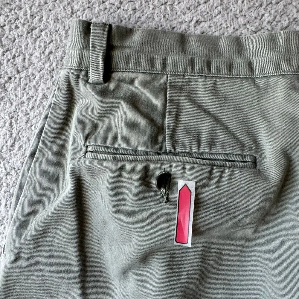 Vintage Polo Ralph Lauren Pants Mens 33x30 Green Chino Twill‎ Slacks Singapore *